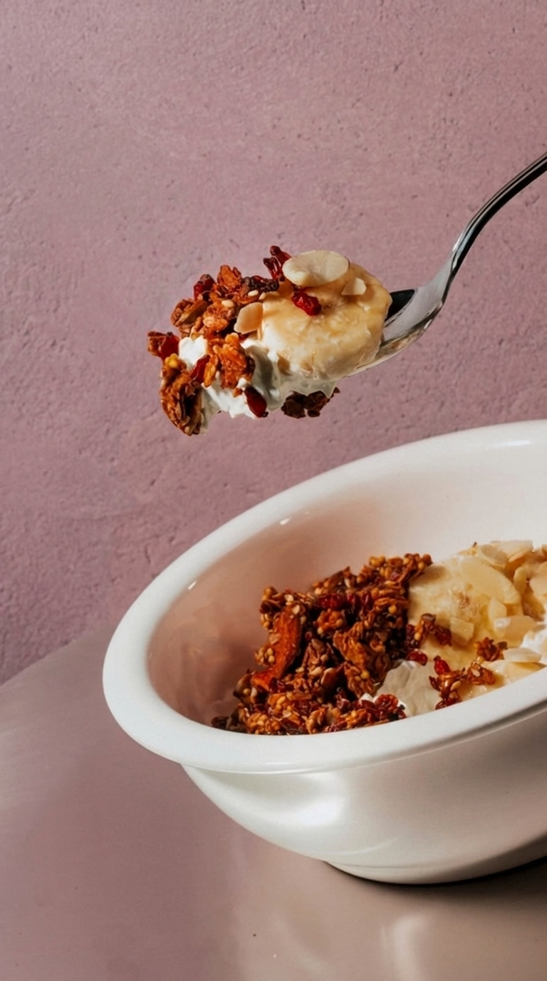 Granola with Yogurt and Fruit
