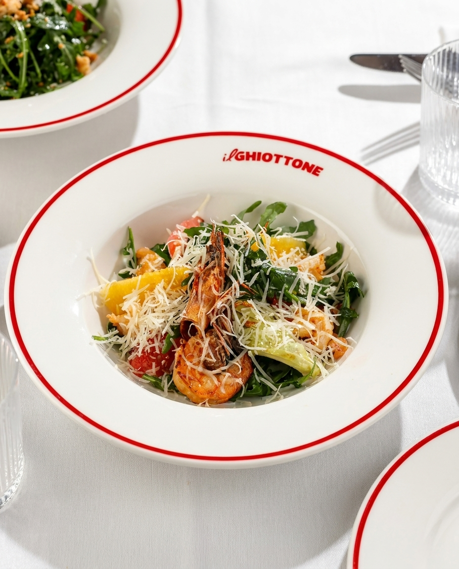 Shrimp Salad with Arugula& Citrus Sauce