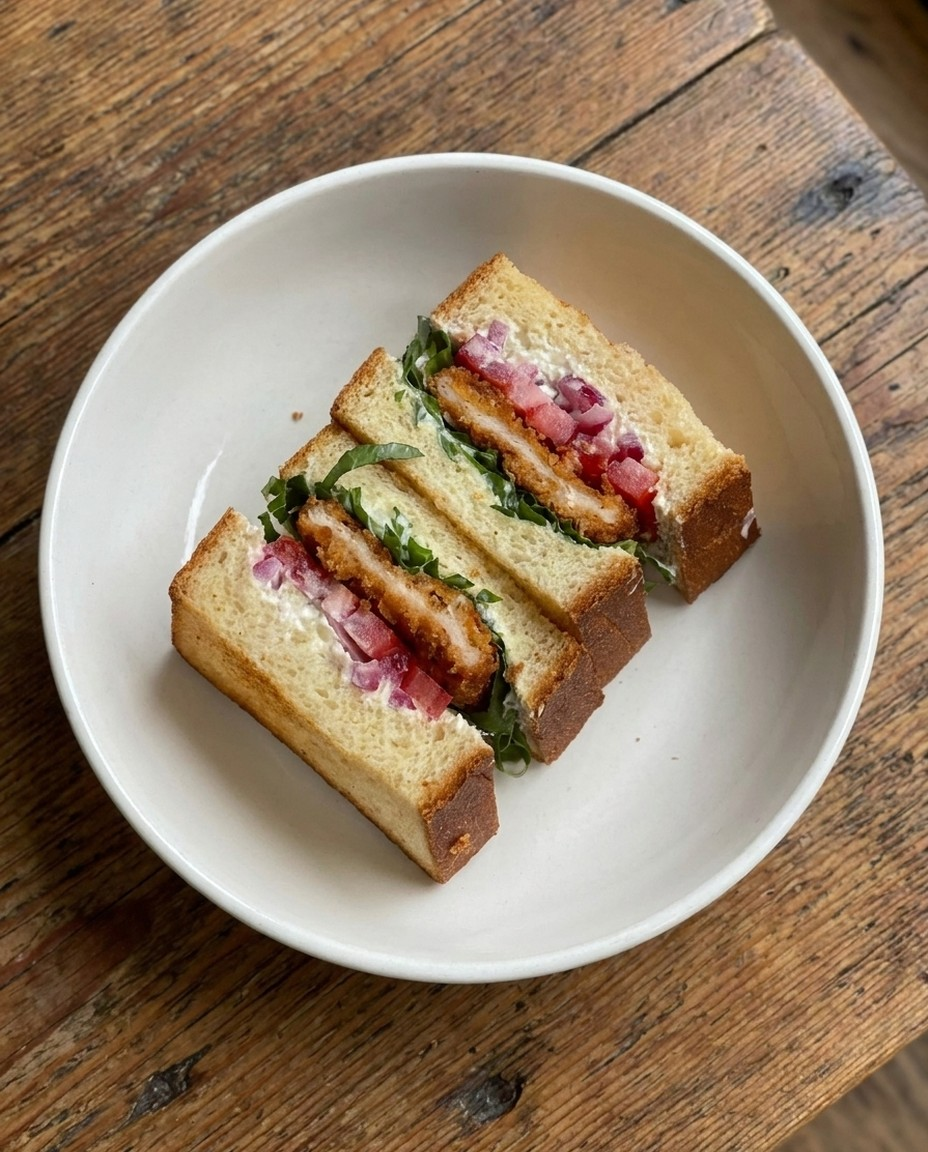 Chicken katsu sandwich