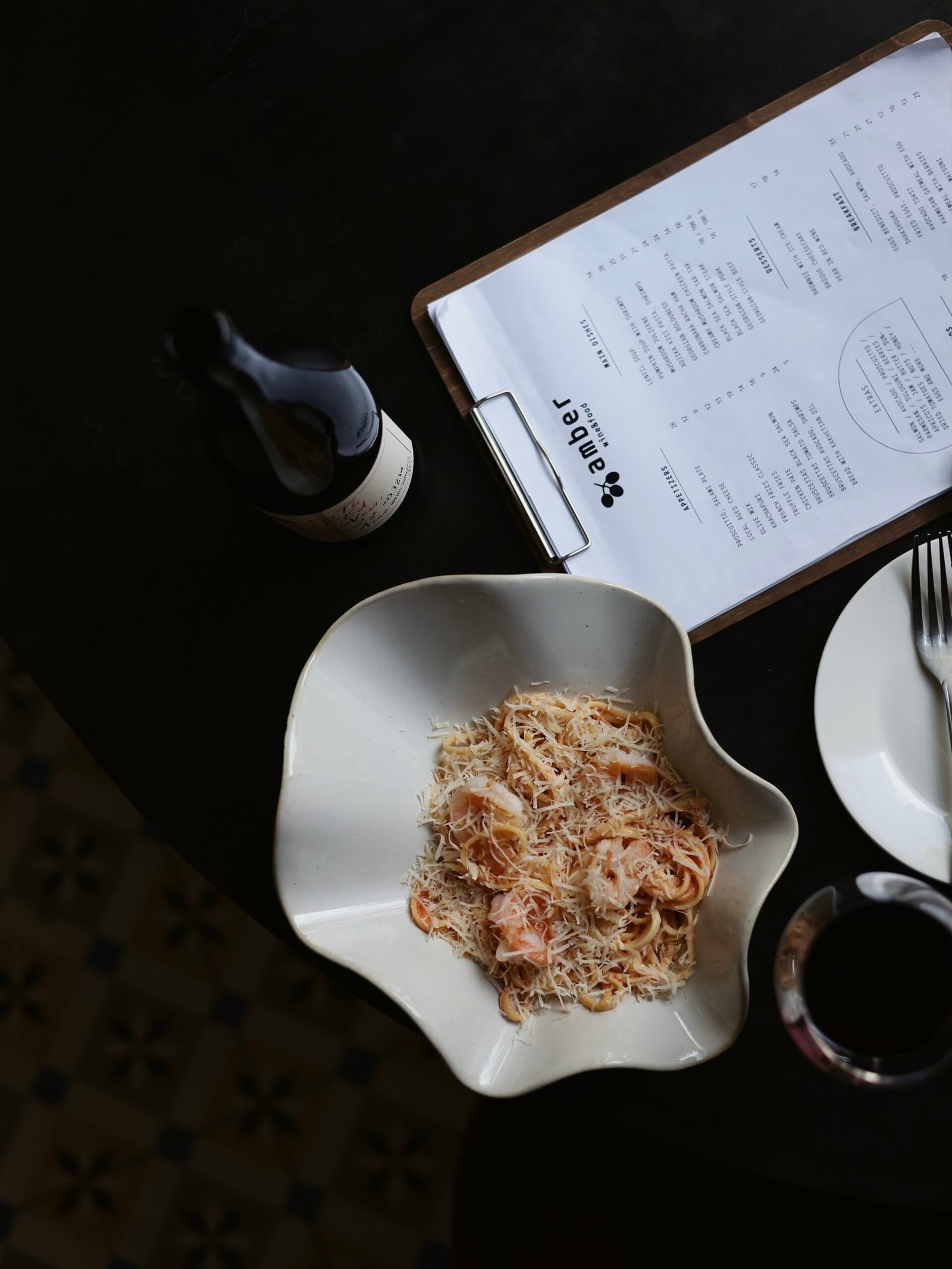Adjika Kiss Pasta with Shrimps