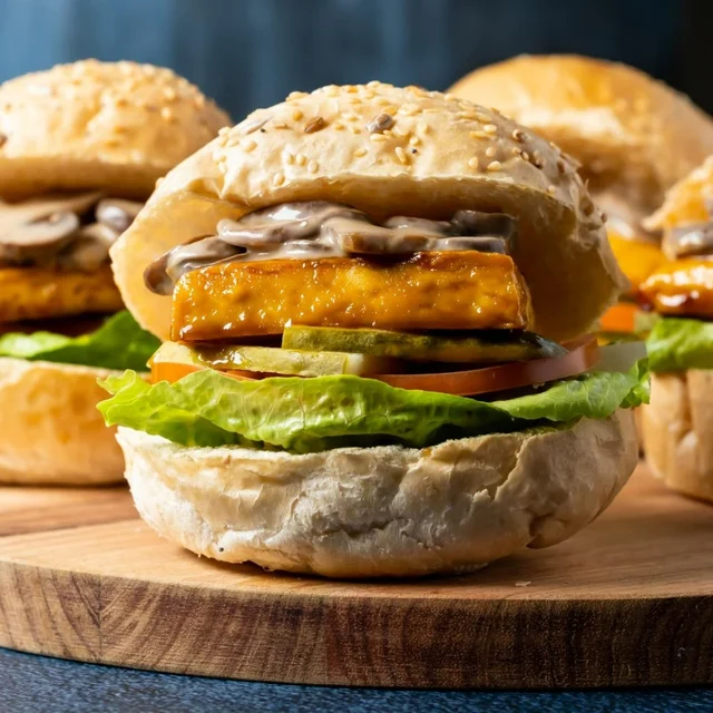 Tofu Fish Burger / Vegan